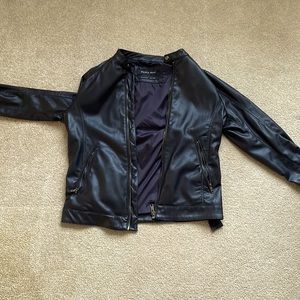 Men’s large (L) Zara Man leather jacket.
